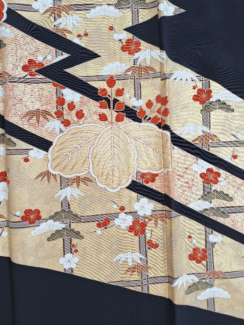 着物リメイクワンピース3653