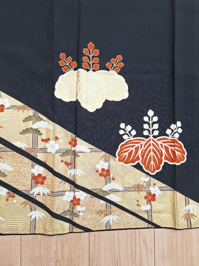 着物リメイクワンピース3653