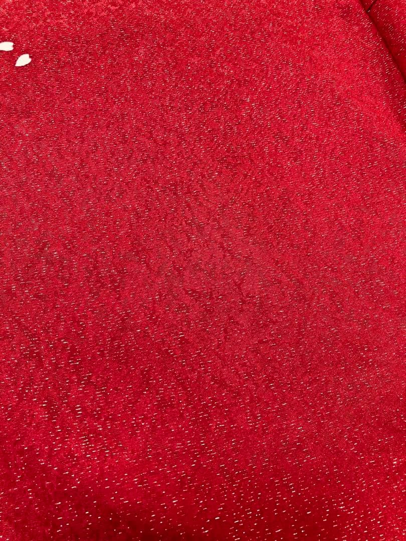 振袖フルセット 7点セット 赤色 振袖袋帯長襦袢重ね衿刺繍半衿帯締帯揚