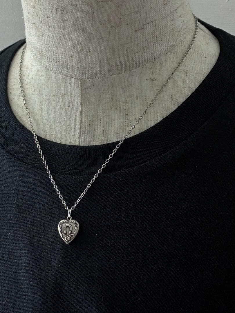 スウィートハートジュエリー ホースシュー 勿忘草 シルバーヴィンテージネックレス