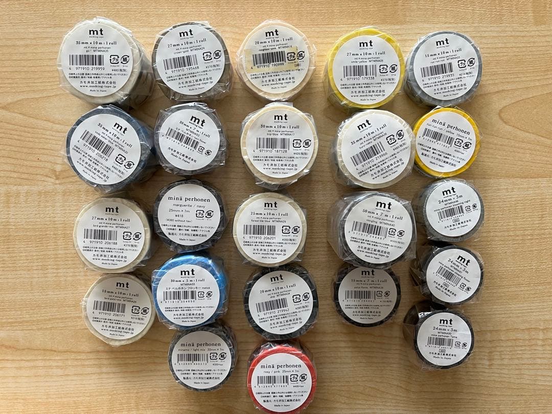 ミナペルホネンマスキングテープ 23個セット★おまけ　カモイ100周年セット付き