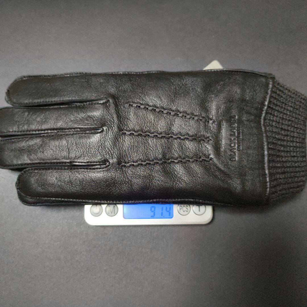 【未使用品 タグ付き】BURBERRY ブラックレーベル　羊革手袋　黒