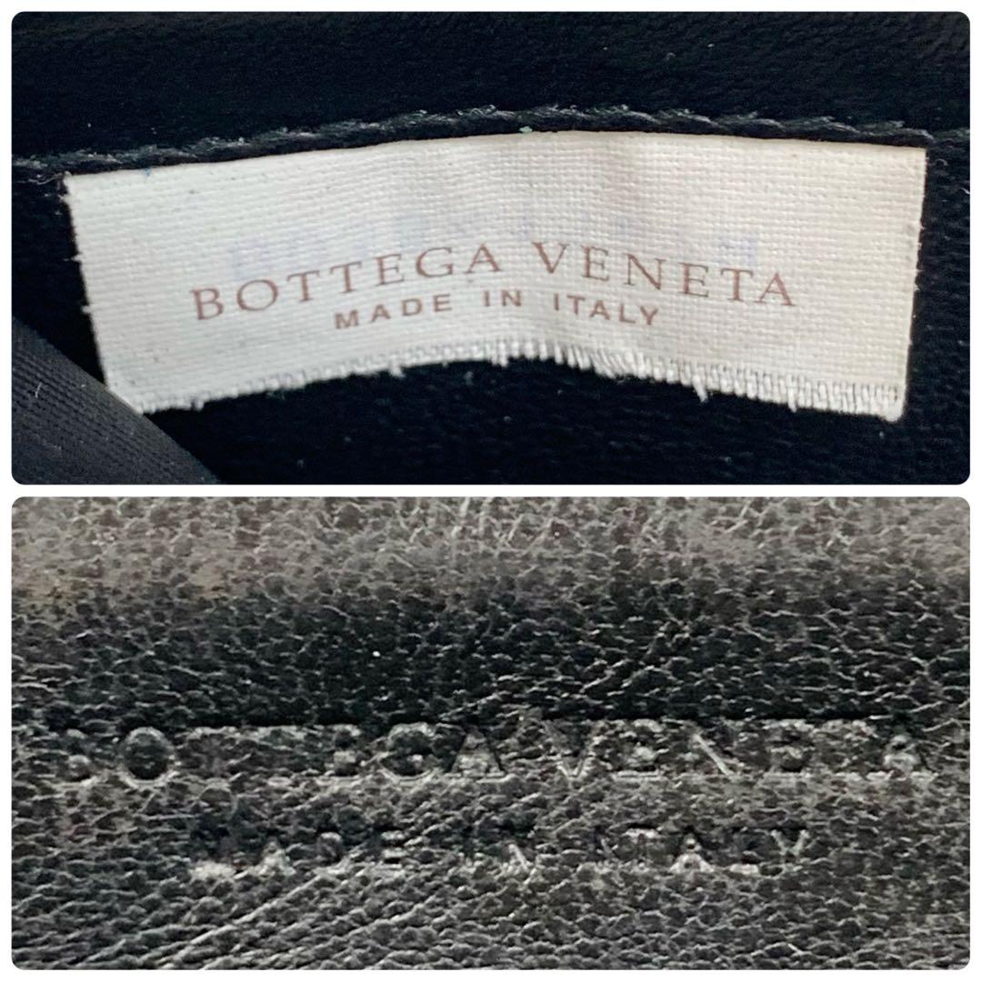 【✨美品✨】 ボッテガヴェネタ イントレチャート ラウンドファスナー ブラック