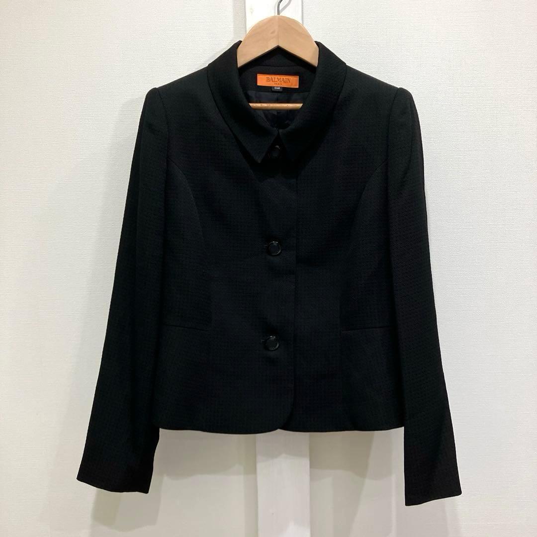 BALMAIN PARIS ブラック ジャケット フォーマル 冠婚葬祭 日本製