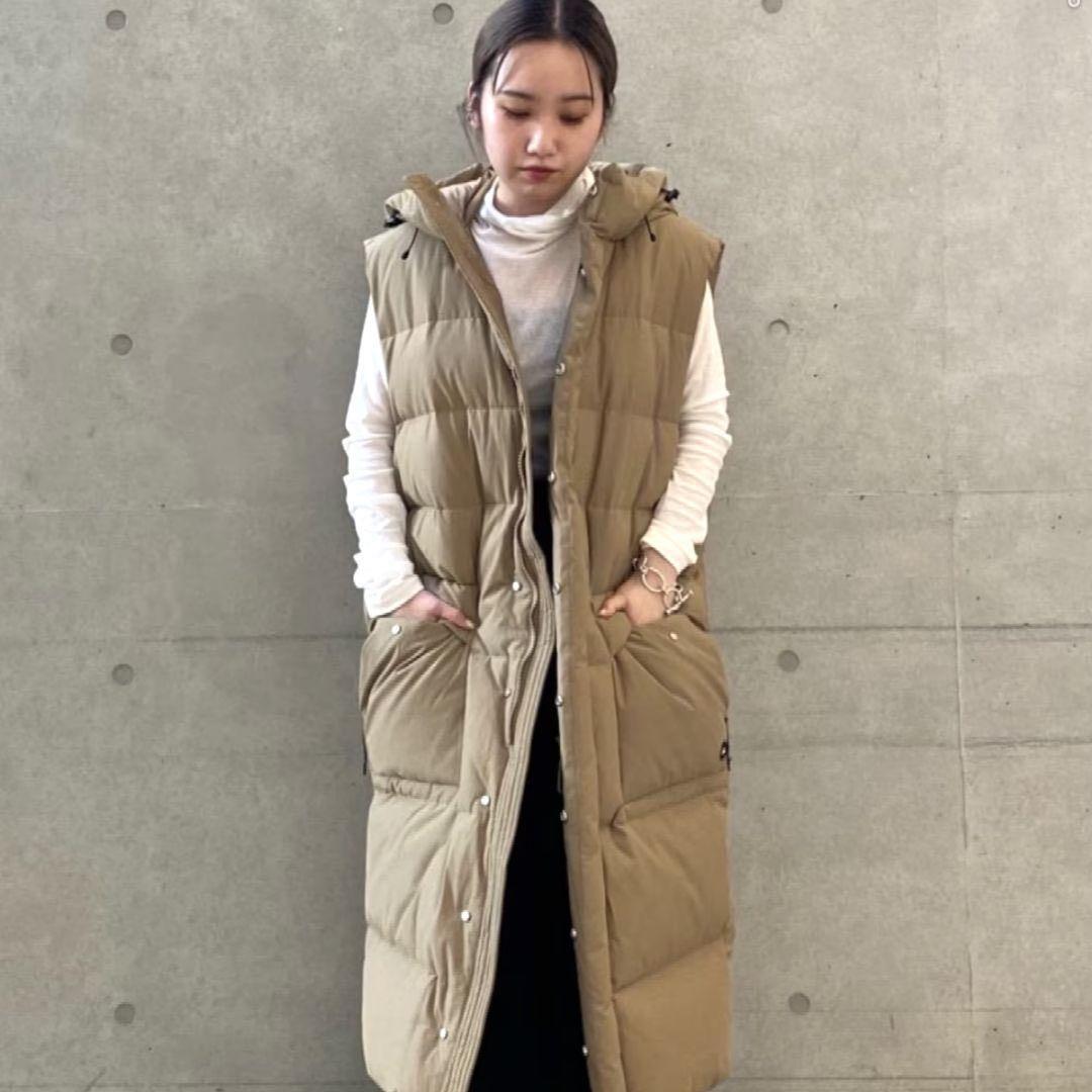 yeti BL DWN LNG VST ノースリーブダウンコート　ロング　ベスト