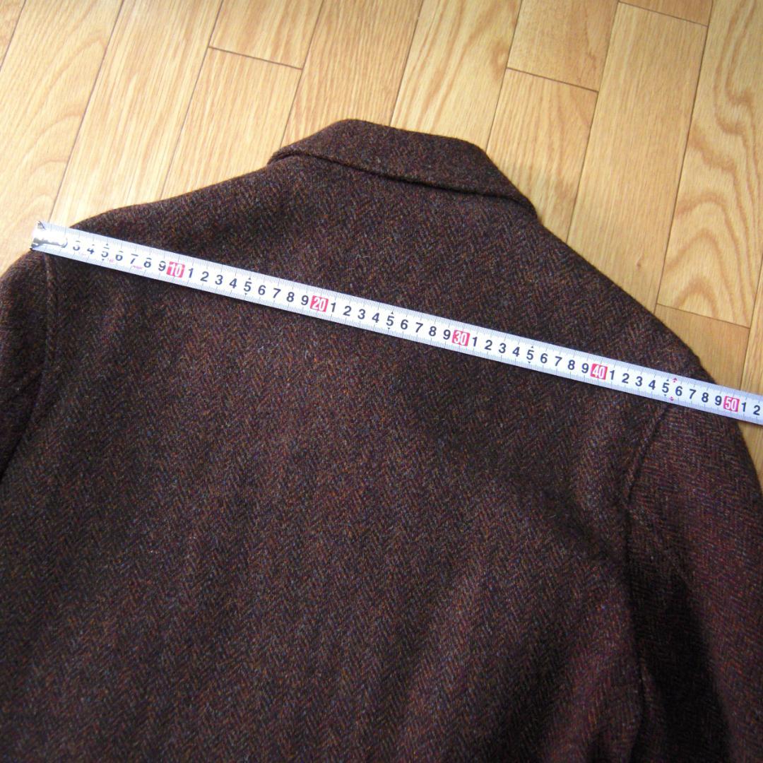 オースティンリード　ハリスツイード　コート／ジャケット　ブラウン　ゆったりめのM