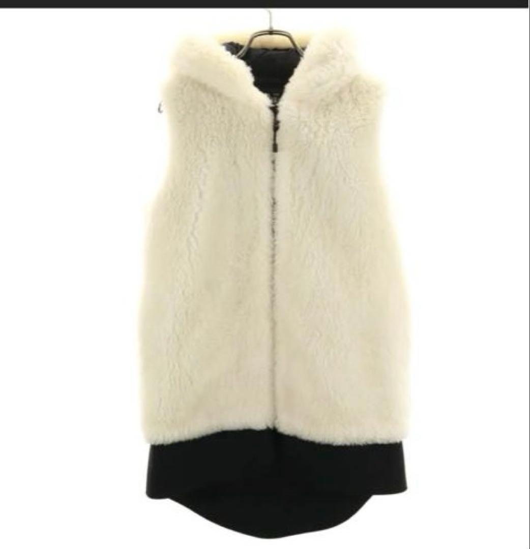 ザリラクス ボア ベスト 38 ホワイト THE RERACS レディース