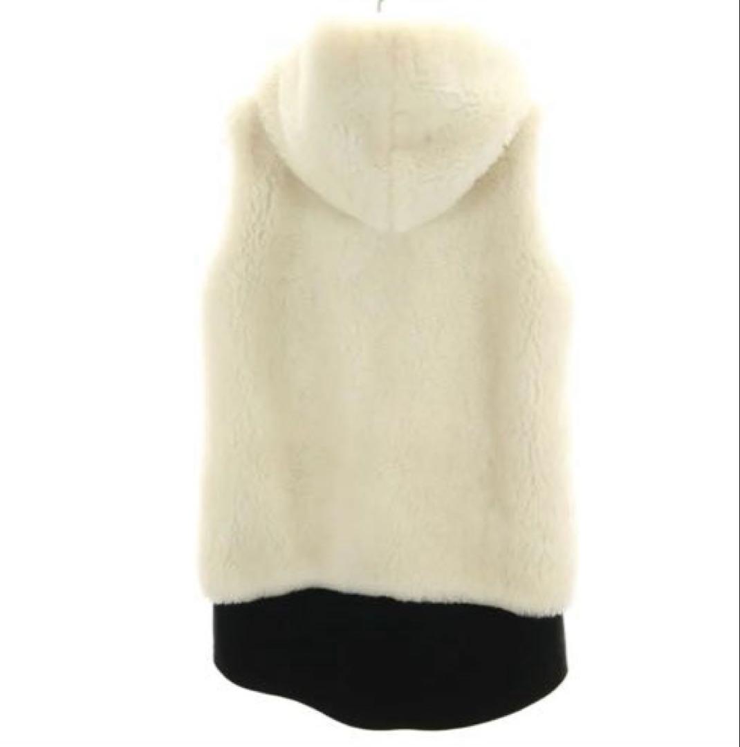 ザリラクス ボア ベスト 38 ホワイト THE RERACS レディース