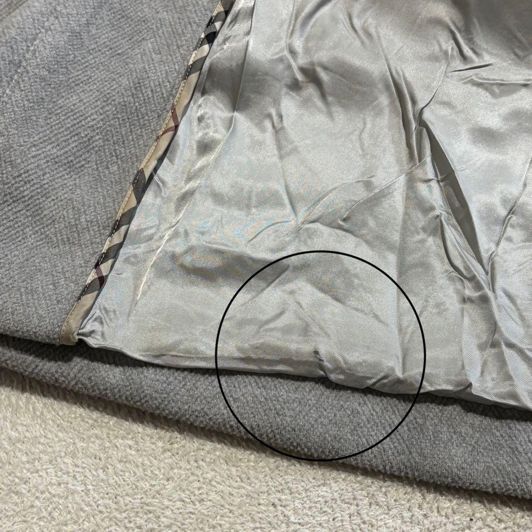 【BURBERRY LONDON】ウールダッフルコート フード付き L