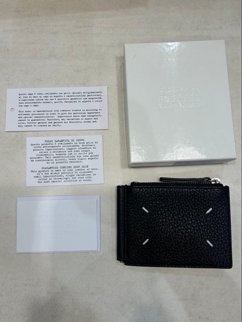 未使用！美品！Maison Margiela ブラック マネークリップ