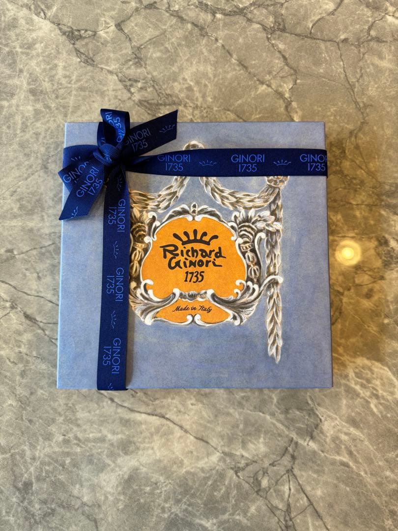 GINORI1735 プレート22cm ブラウン