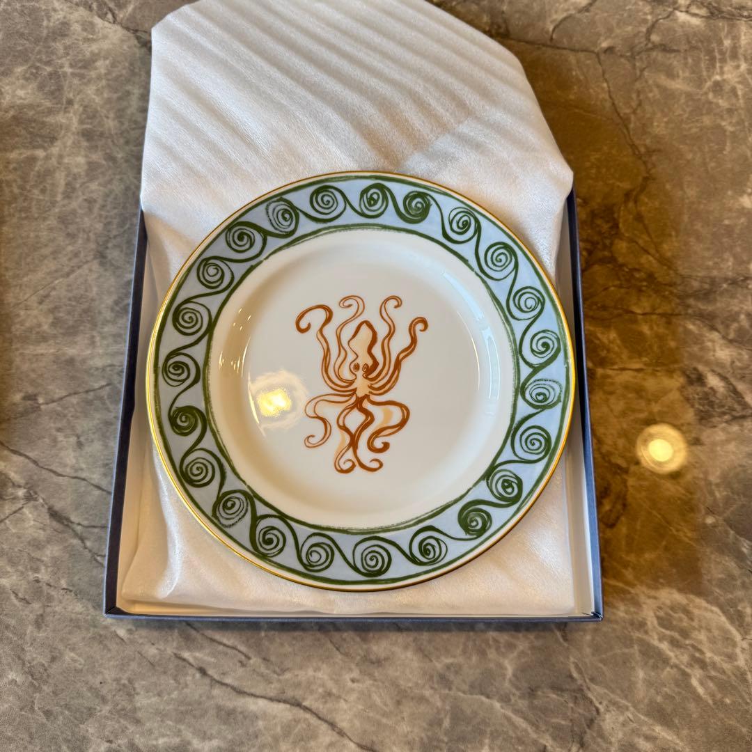 GINORI1735 プレート22cm ブラウン