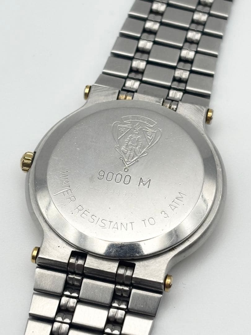 GUCCI グッチ 9000M 腕時計 クォーツ メンズ 2トーン デイト 稼働
