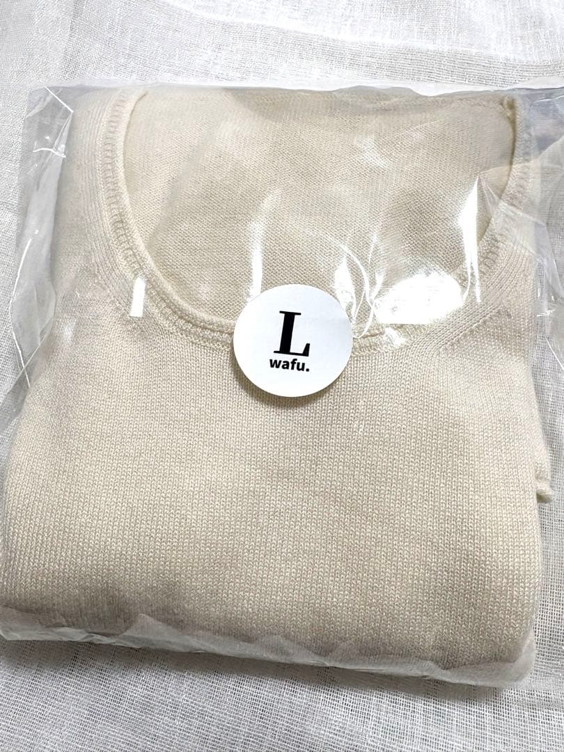 【最終値下げ】wafu カシミヤ　シルク　セーター インナー　ニット　リネン