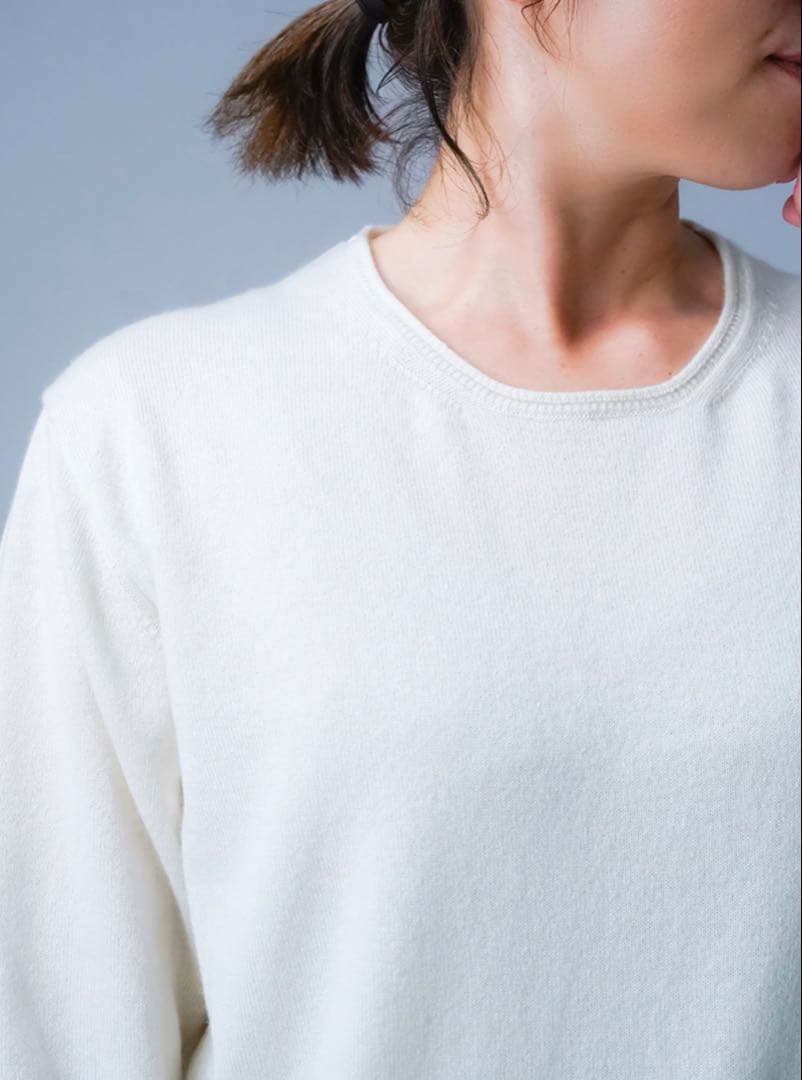 【最終値下げ】wafu カシミヤ　シルク　セーター インナー　ニット　リネン