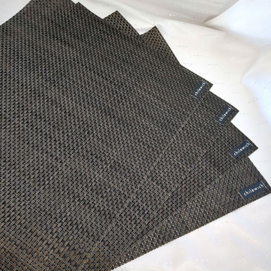 chilewich ダークブラウン ランチョンマット 4枚セット　①