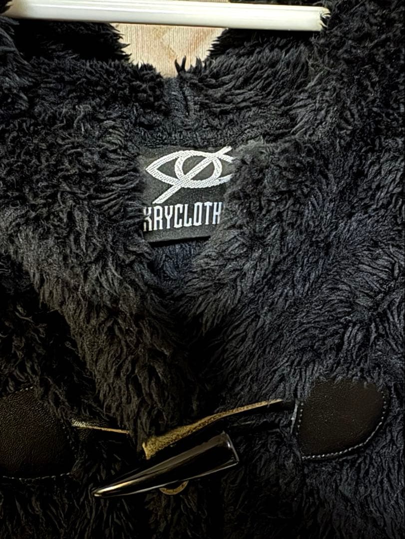 KRYCLUTHING MOKOMOKO2022 ボアコート ブラックCRY