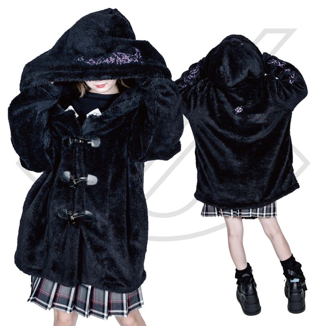 KRYCLUTHING MOKOMOKO2022 ボアコート ブラックCRY