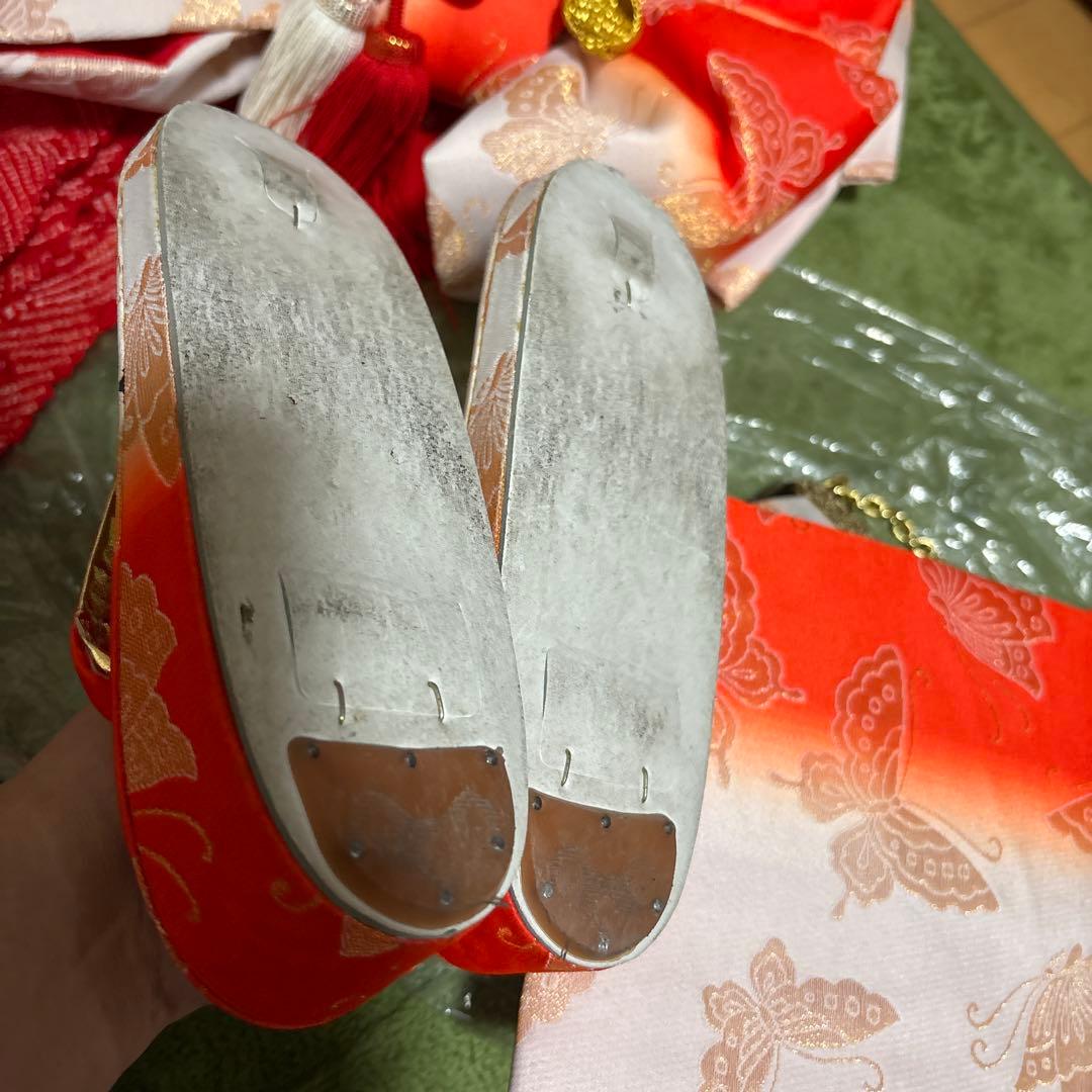 七五三七歳　帯　草履　バック　着物小物セット