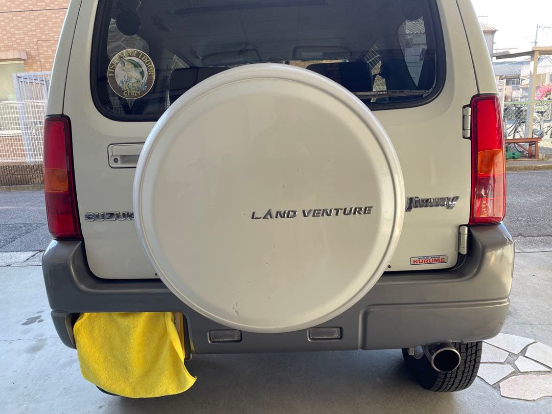 スズキ純正アルミ製　ジムニー ランドベンチャー スペアタイヤカバーパールホワイト