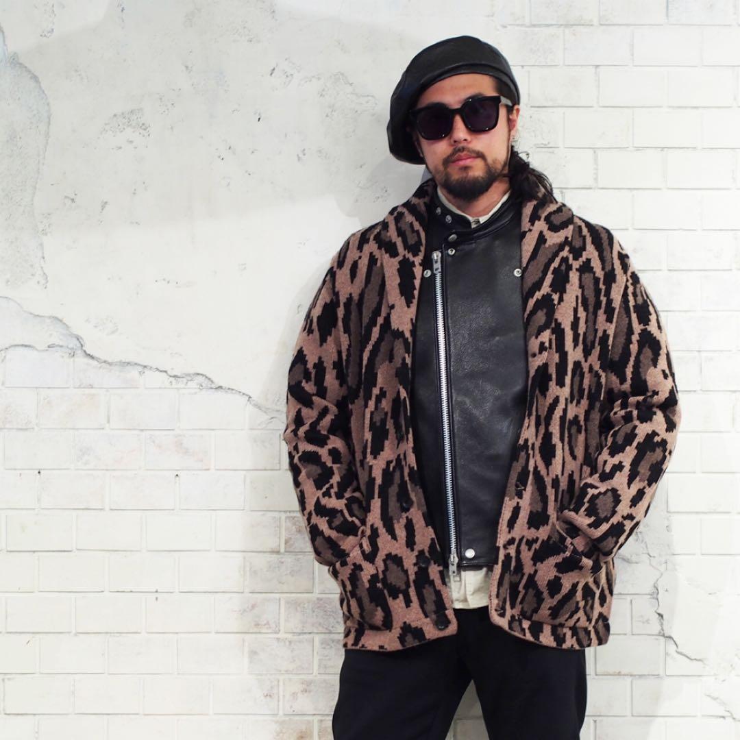 新品 CAPTAINS HELM LEOPARD CARDIGA