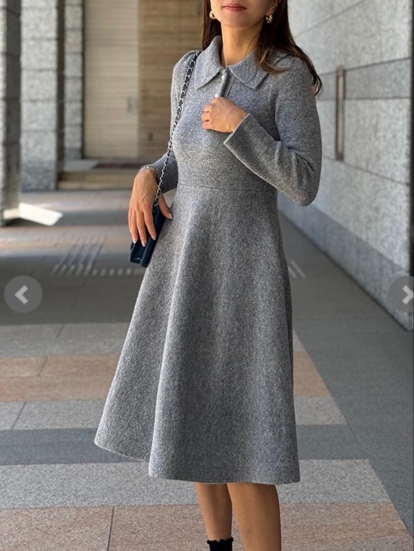 st .rooney【タグ付き新品】パールボタンニットOP