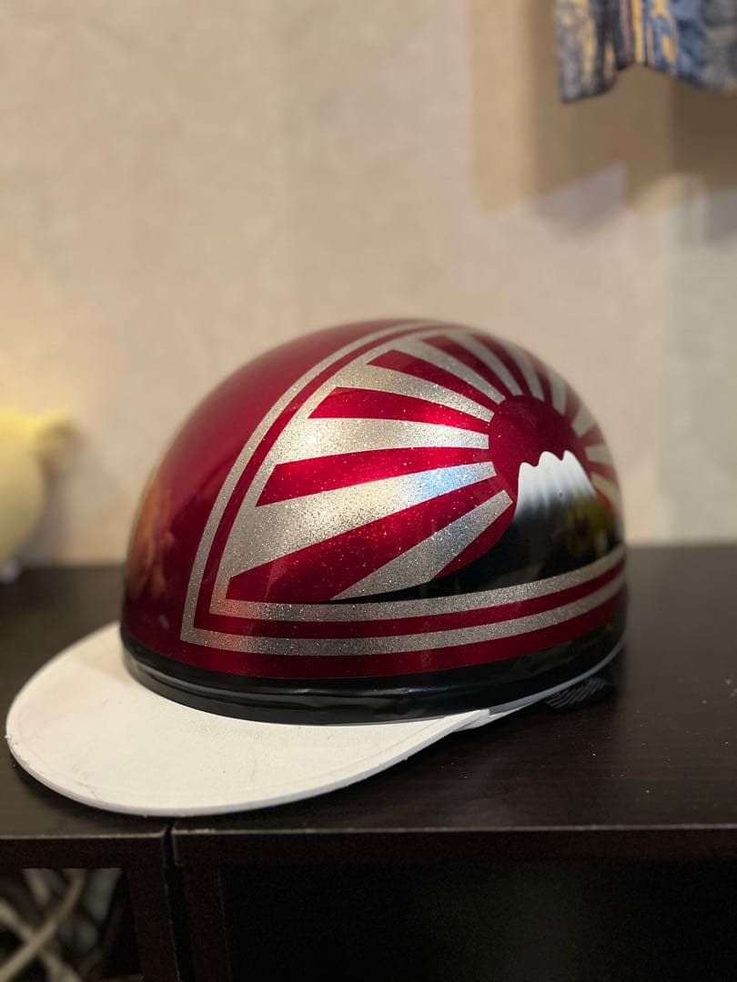 富士山デザイン 半帽ヘルメット