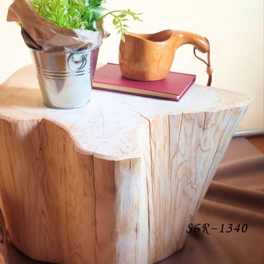 超特大サイズ 天然アロマ ひのきの切株テーブル 根元末広がり