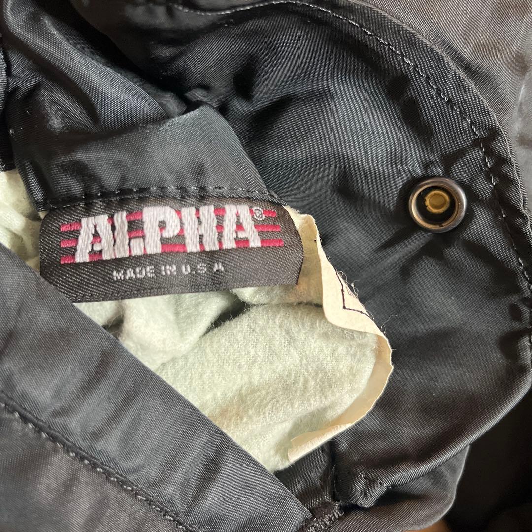 90s アルファ MA-1 サイズL ブラック フライトジャケット USA製