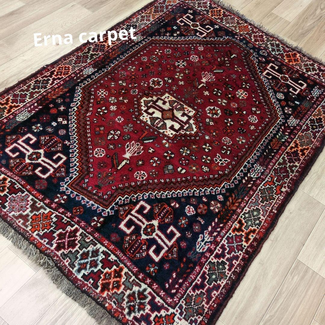 ペルシャ絨毯　シ－ラーズ産 162x116 クリーニング済 shiraz