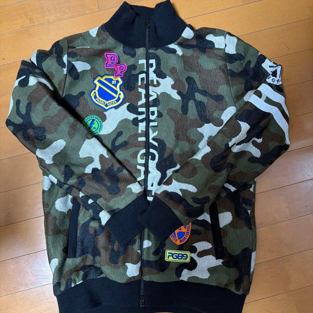 ★☆美品☆★パーリーゲイツ PEARLY GATES　迷彩柄　ニットジャケット