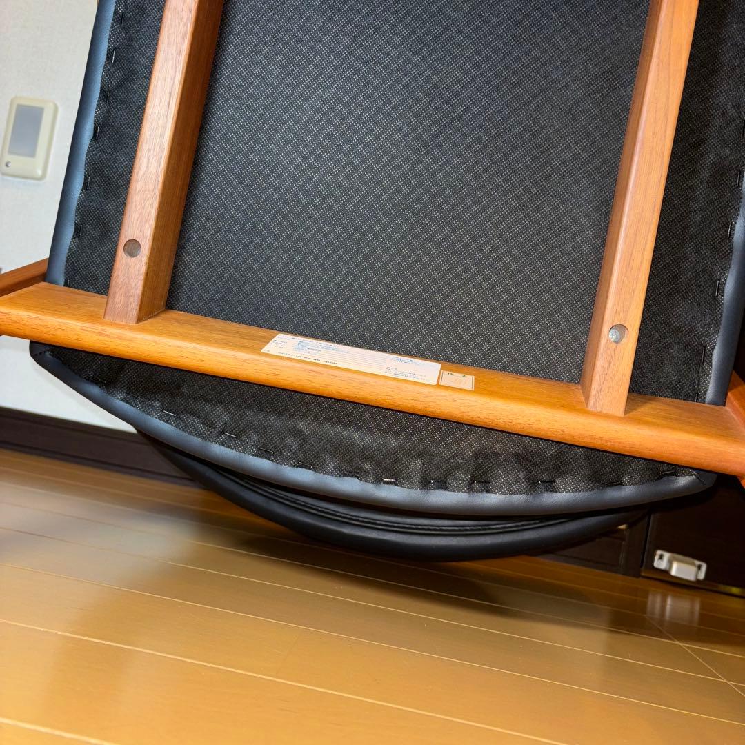 ①NAGANO INTERIOR ダイニングチェア DC-323 レザー 1脚