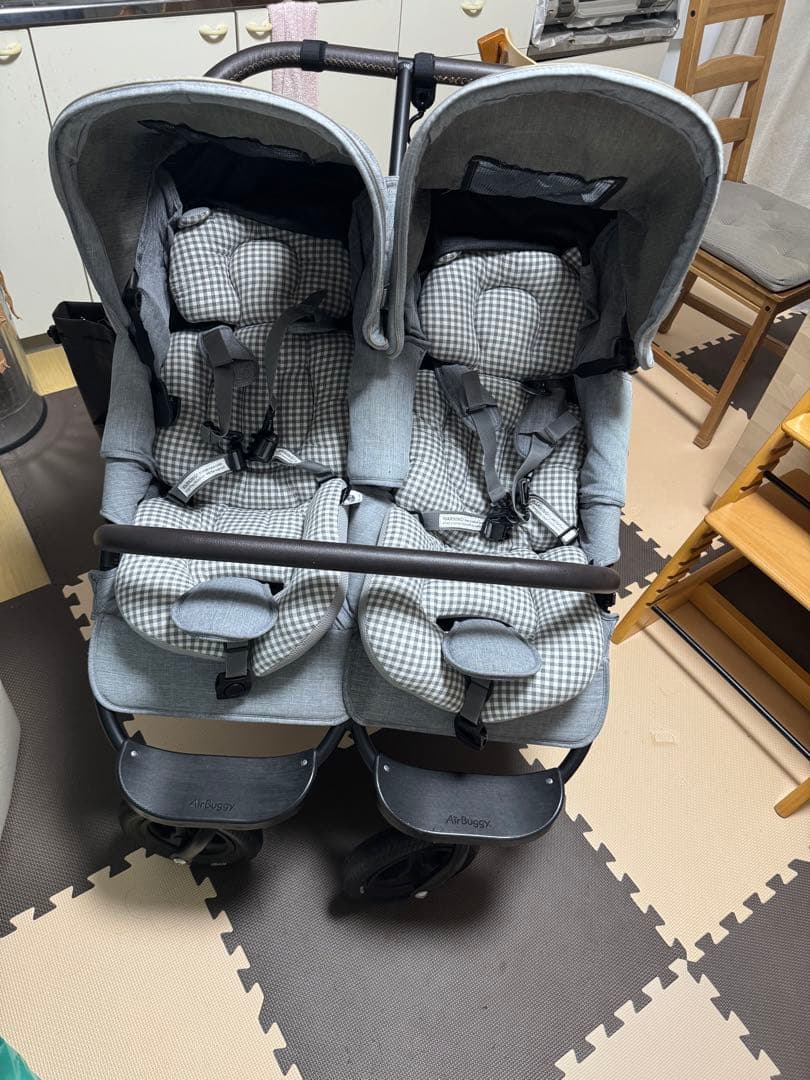 エアバギーココダブル　双子用ベビーカー　静岡県西部発 綺麗