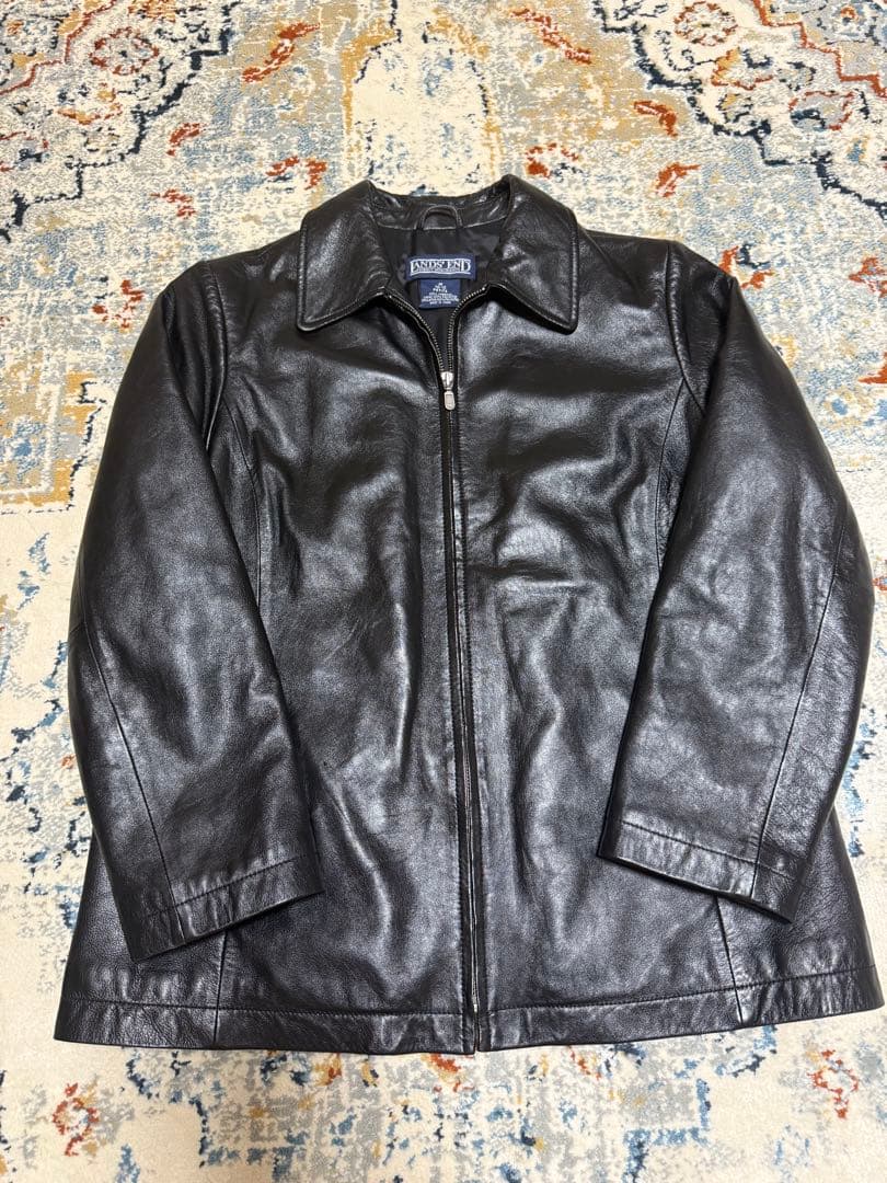 90s Lands' End レザージャケットラムスキン M
