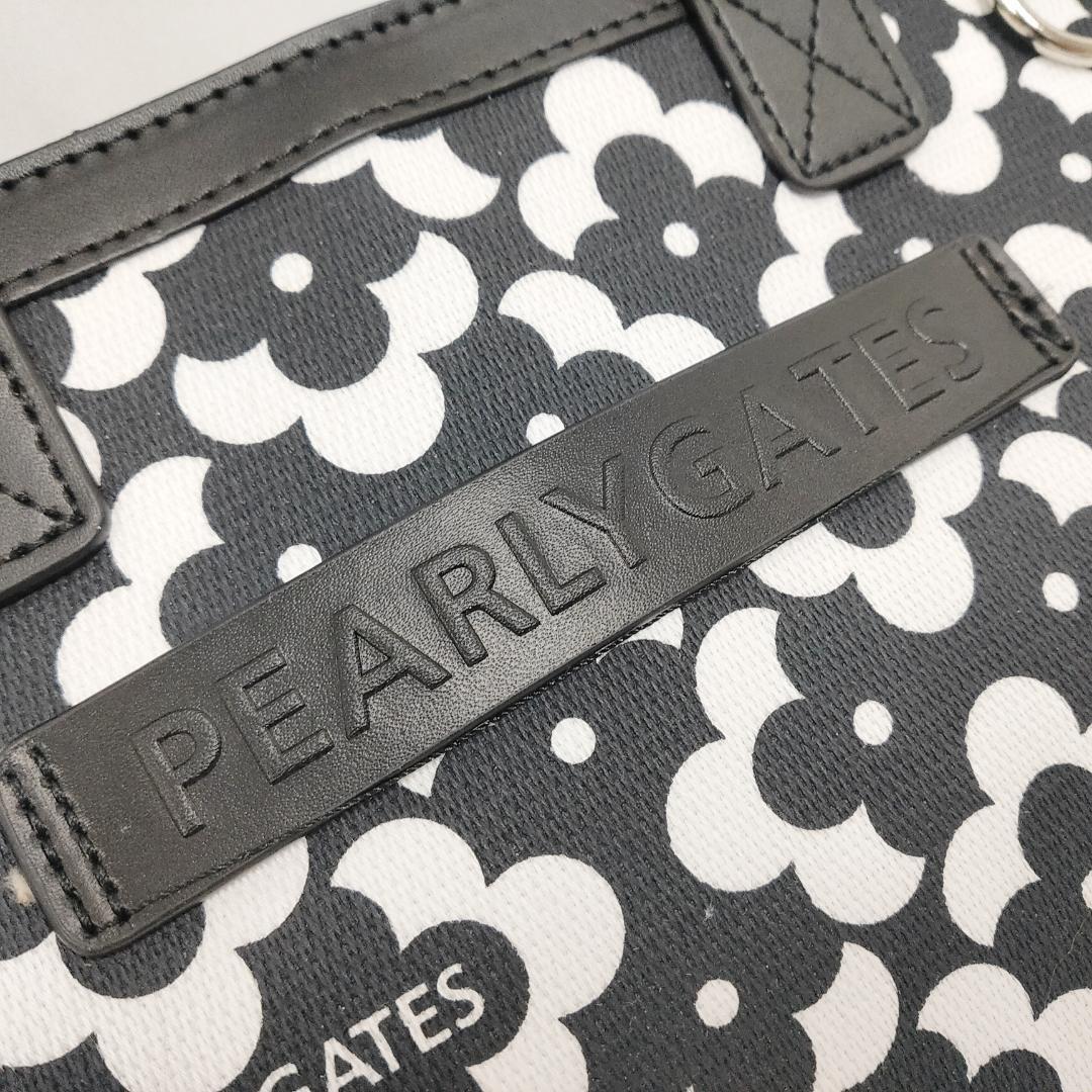 ○★新品未使用 パーリーゲイツ 花柄カートバッグ コンパクトバッグ ブラック