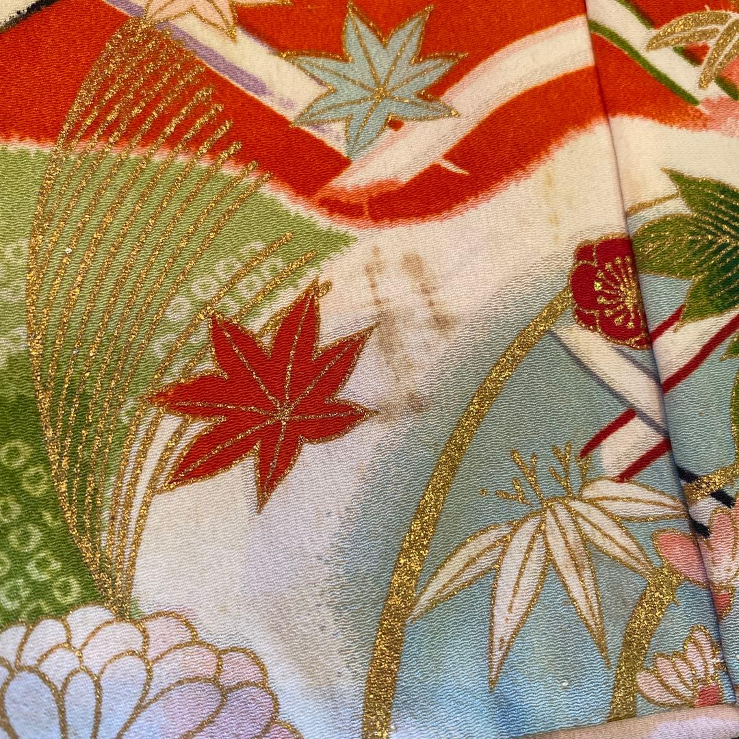 アンティーク 七五三 五歳〜七歳 約105cm用 大正ロマン 着物 フルセット