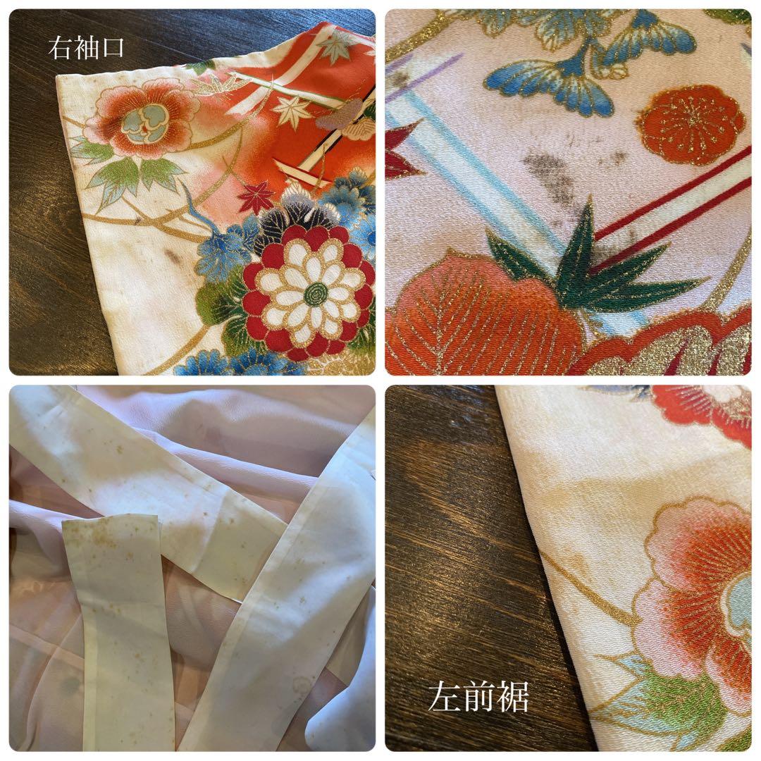 アンティーク 七五三 五歳〜七歳 約105cm用 大正ロマン 着物 フルセット