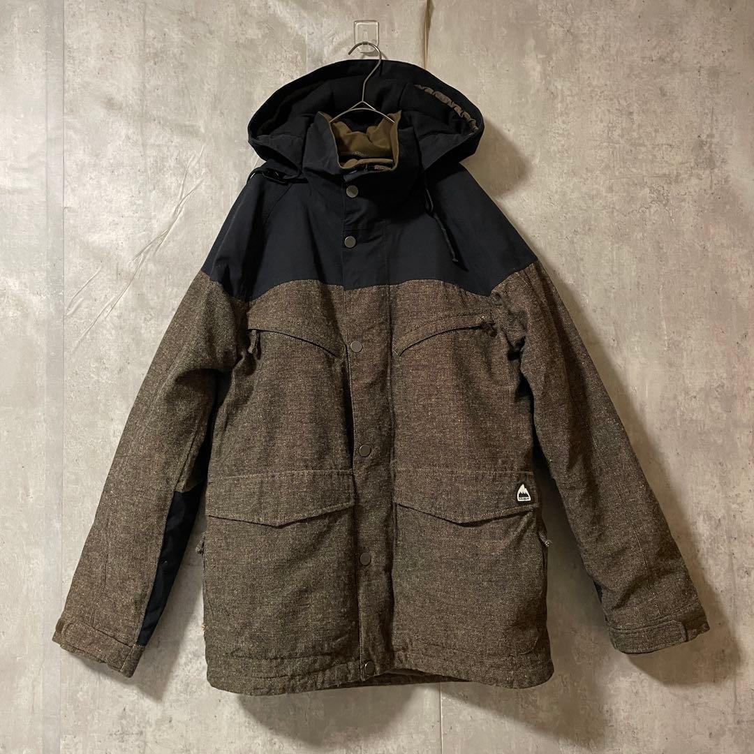 Burtonバートンスキーウェアスノーボードジャケットパーカー茶色ブラウン黒希少