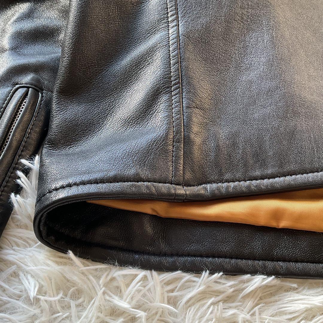 美品✨レトログレード　レザージャケット　シングルライダース　L ブラック　本革