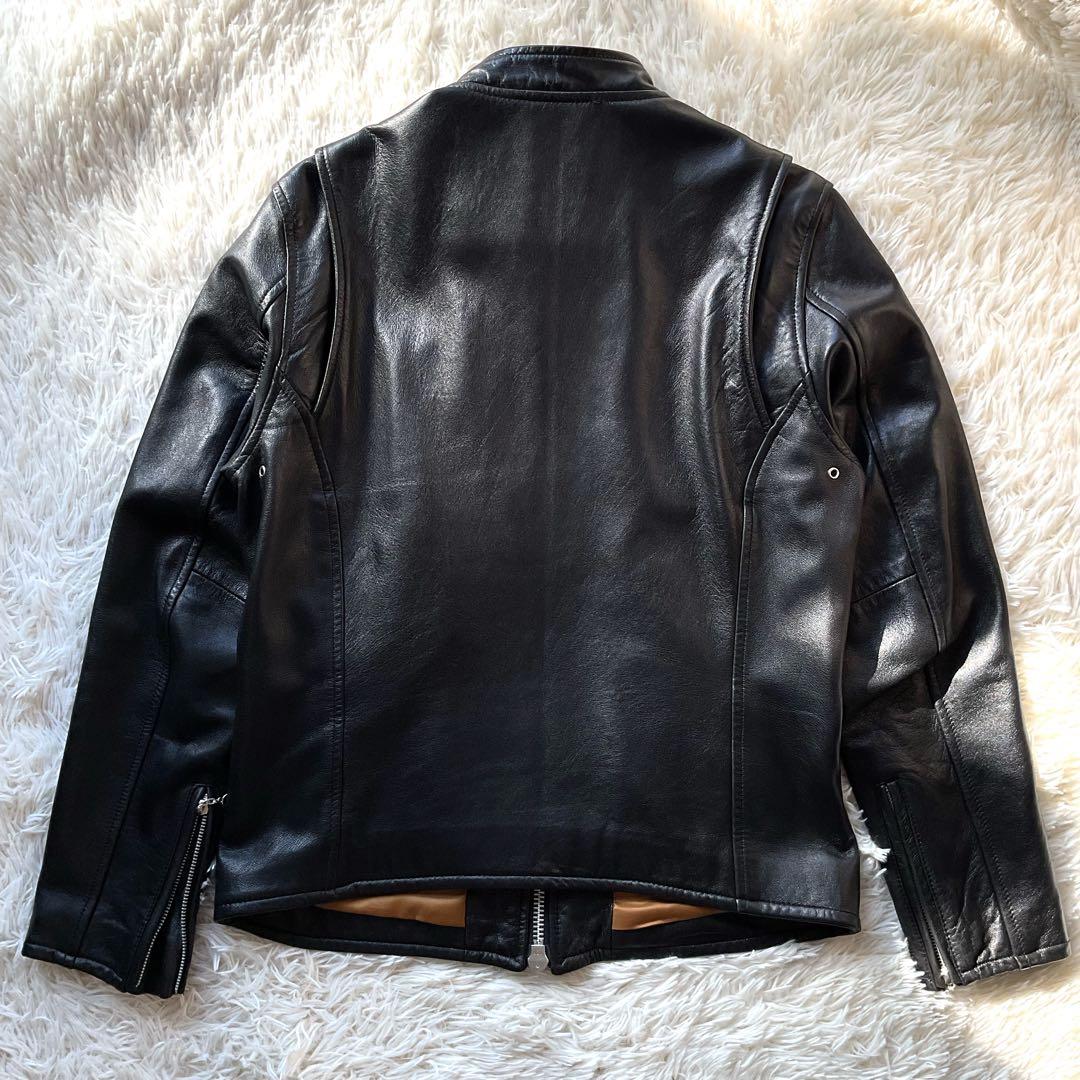 美品✨レトログレード　レザージャケット　シングルライダース　L ブラック　本革
