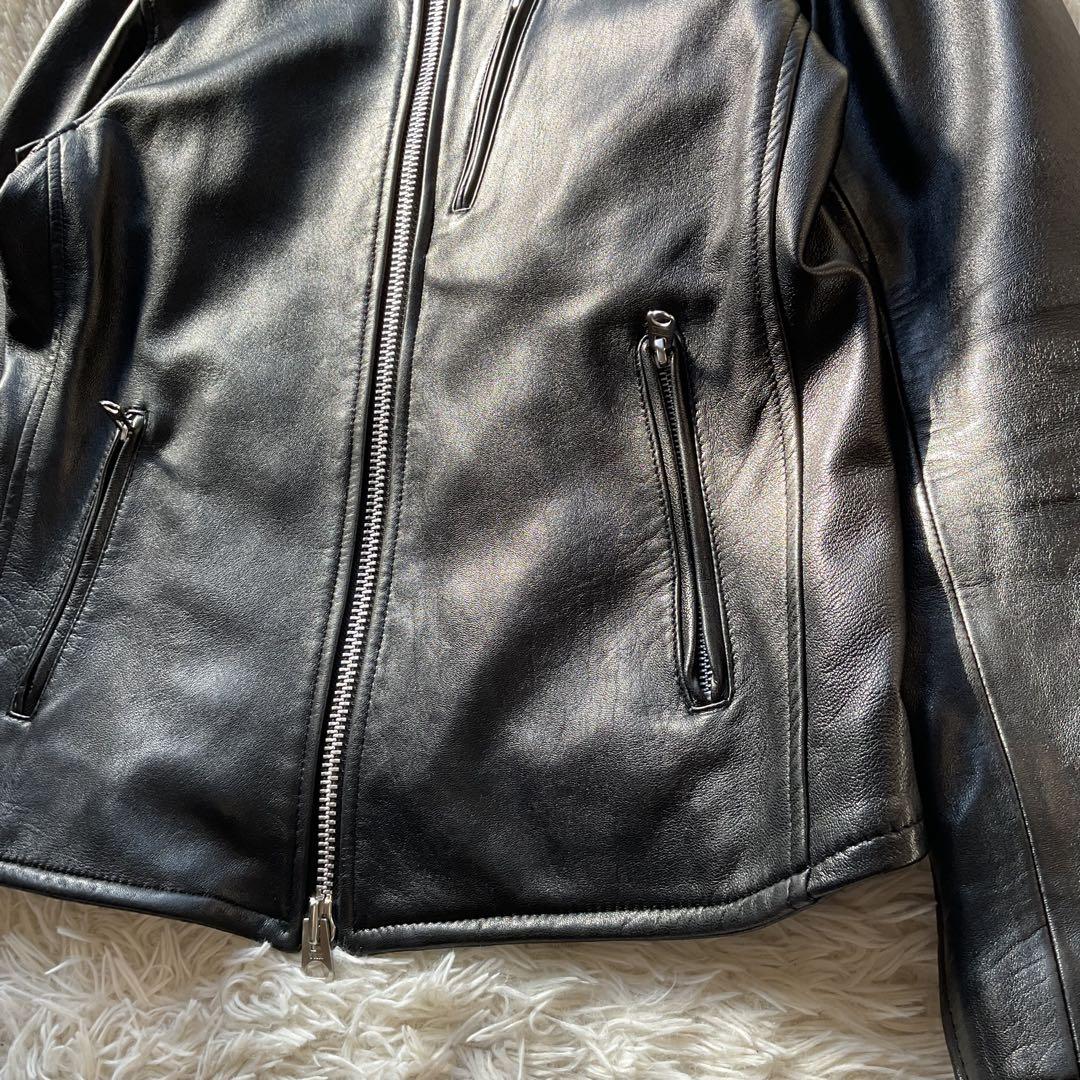 美品✨レトログレード　レザージャケット　シングルライダース　L ブラック　本革