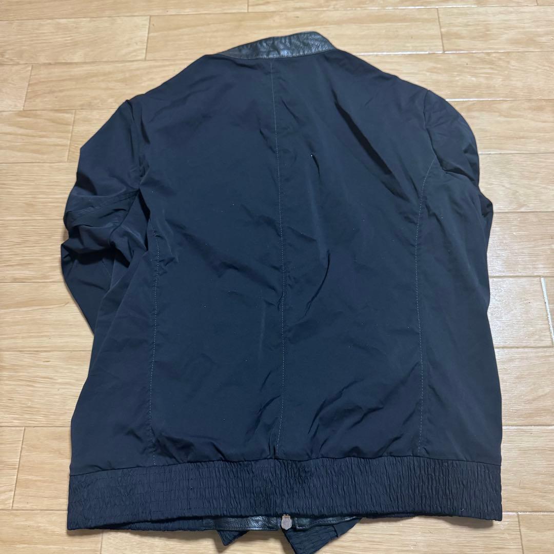 エンメティ シングルライダースジャケット ブラックgiab's archivio