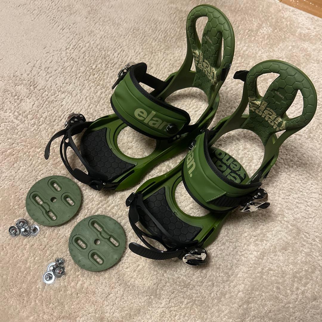 elan xenon スノーボードビンディング グリーン　サイズL