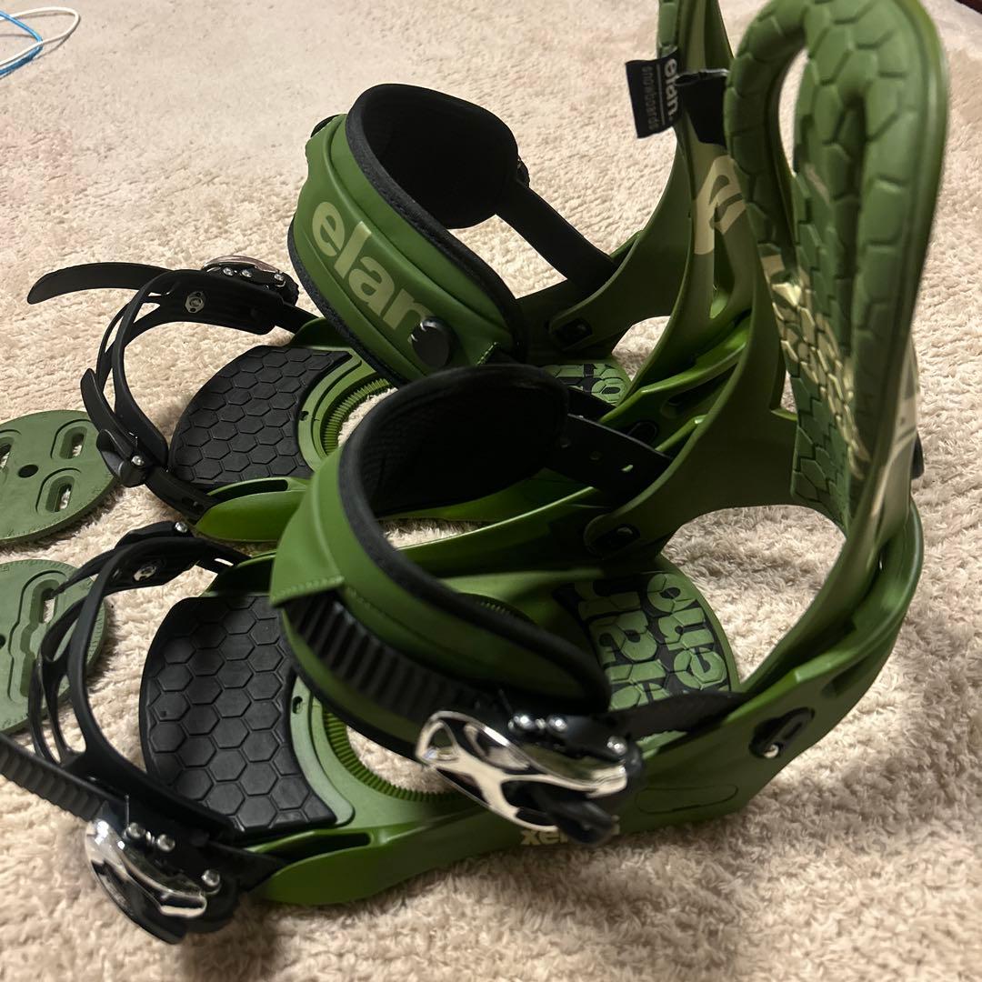 elan xenon スノーボードビンディング グリーン　サイズL