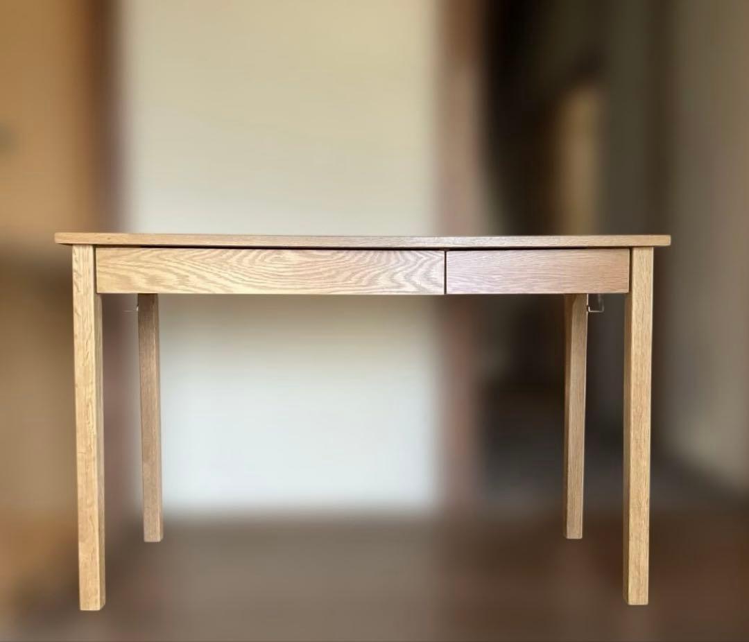 無印良品　デスク　勉強机　オーク材　Muji