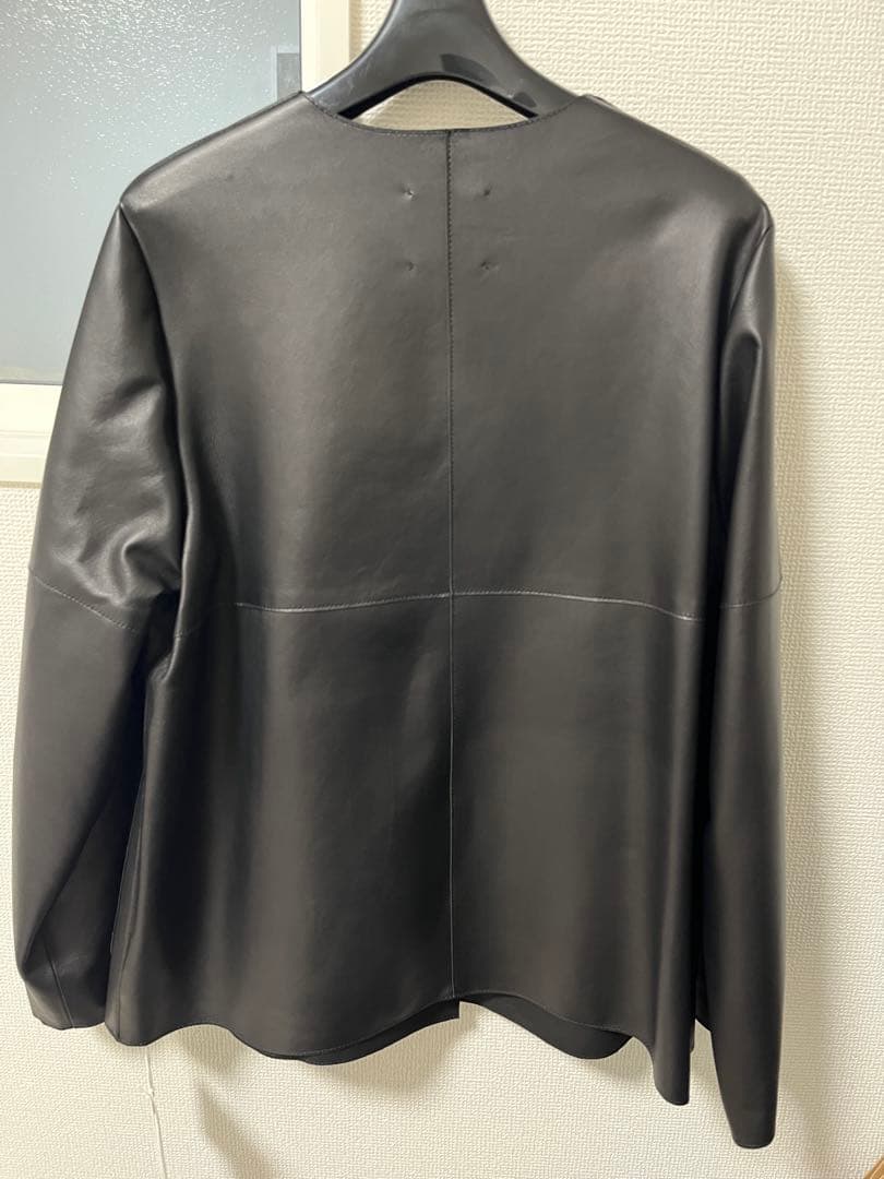 イエナラブークル　レザー　ノーカラージャケット