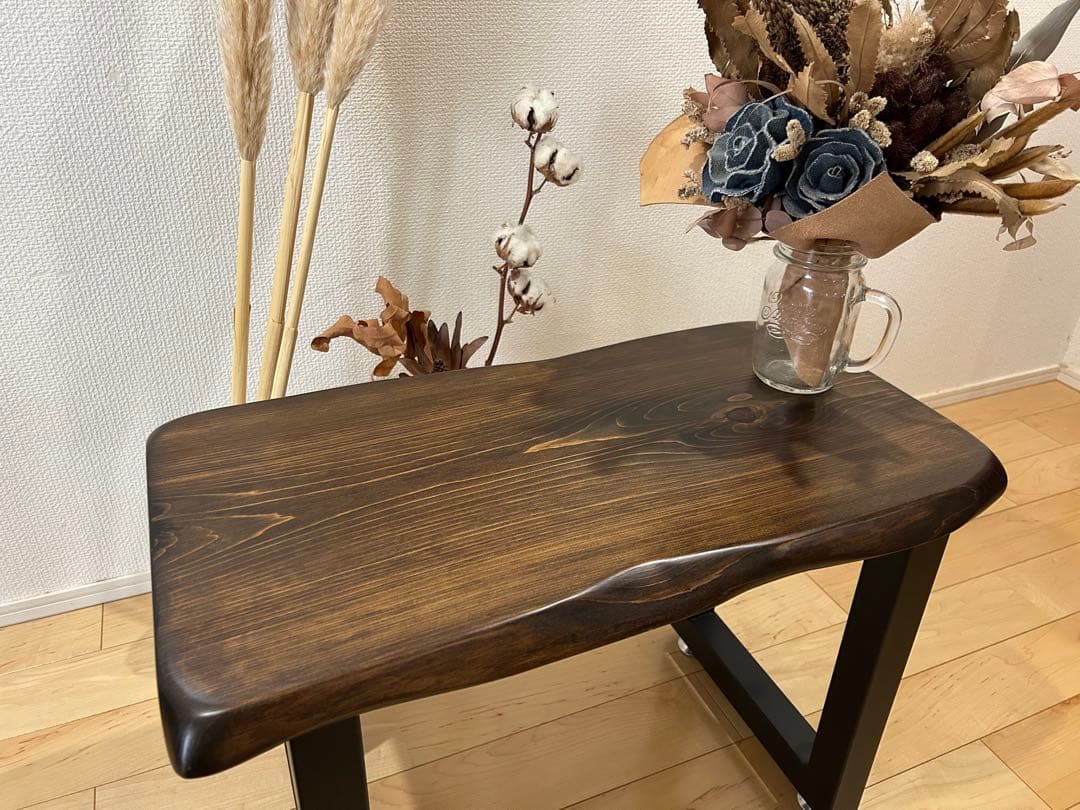 檜一枚板⭐︎ローテーブル★ワトコオイル⭐︎艶消しウレタン仕上げ