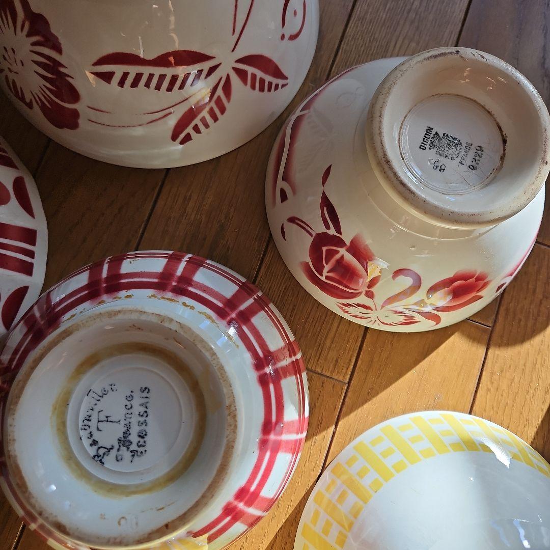 カフェオレボウル 12個セット フランス蚤の市