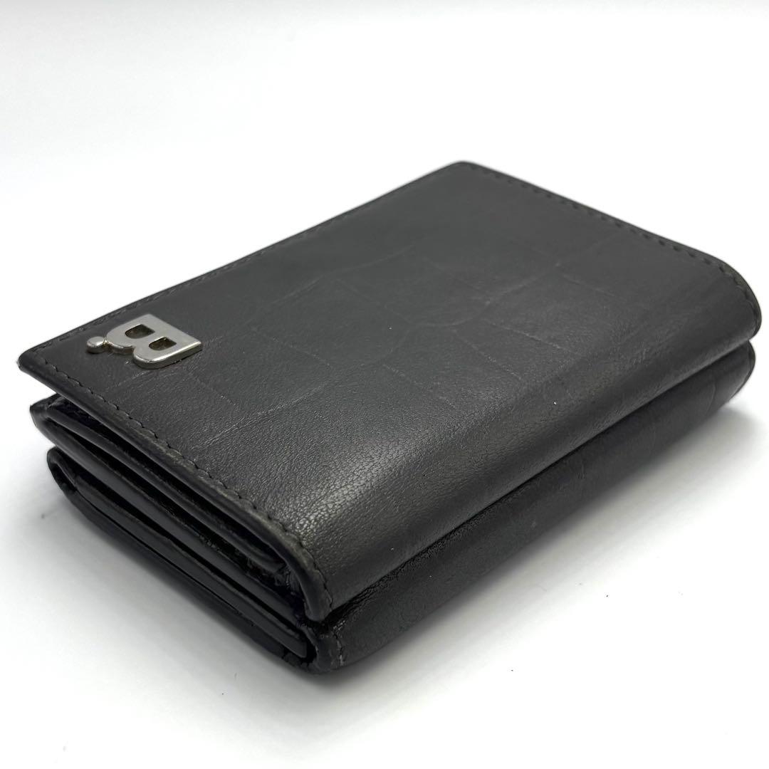 美品　BALENCIAGA バレンシアガ レザー 三つ折り財布　コンパクト