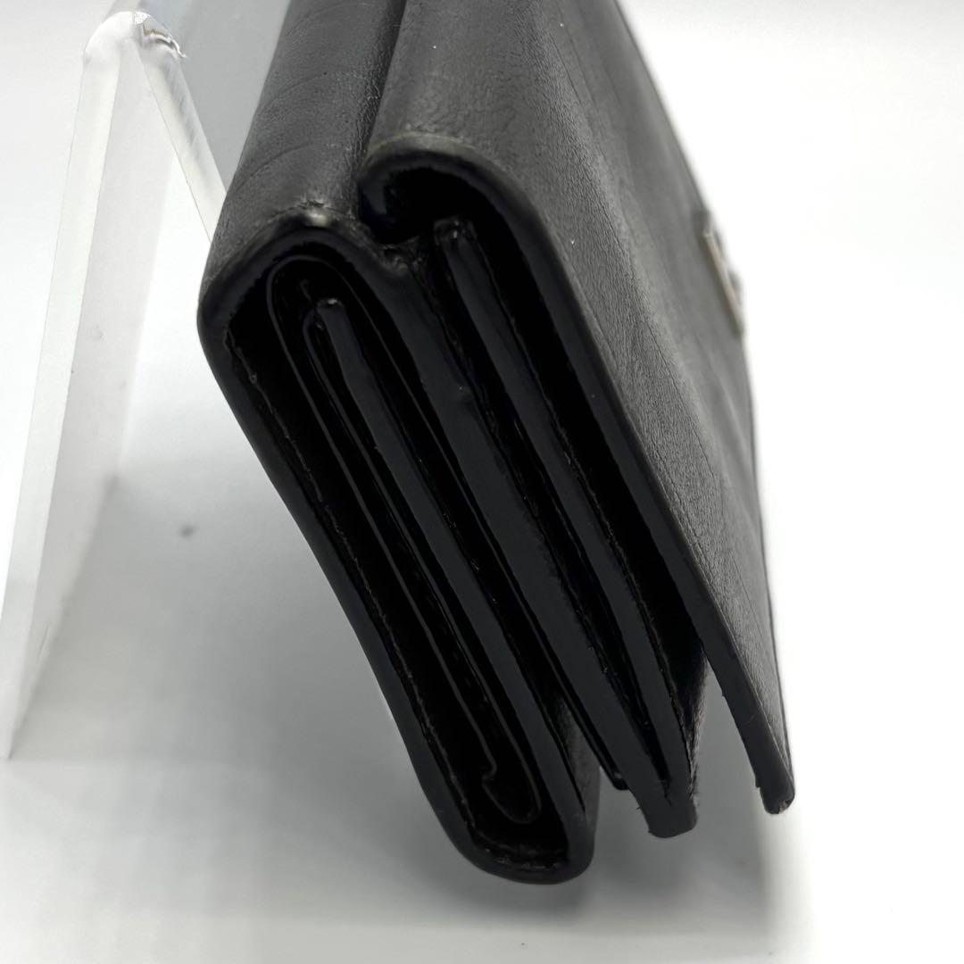 美品　BALENCIAGA バレンシアガ レザー 三つ折り財布　コンパクト